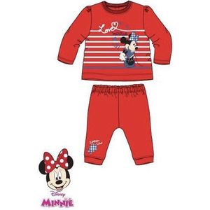 Disney Minnie Mouse baby joggingpak - rood - maat 74 (12 maanden)