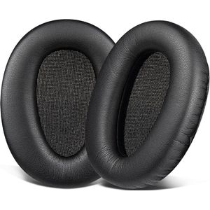 Vervangende oorkussens Geschikt voor Sony WH-CH700N/MDR-ZX780/MDR-ZX770/MDR-10R on-ear hoofdtelefoons, oorkussens van zacht proteïneleer, schuim met hoge dichtheid - zwart