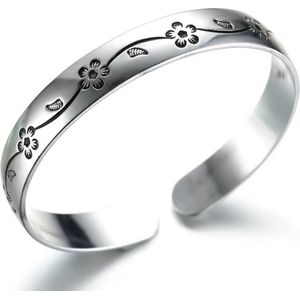 N3 Collecties 925 sterling zilveren bloem open luxe armband voor dames