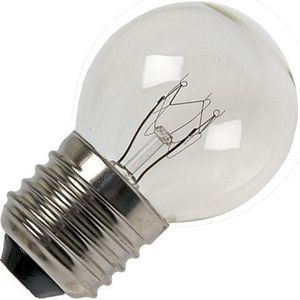 Schiefer - E27 Kogel Gloeilamp - 15W - Dimbaar - Transparant