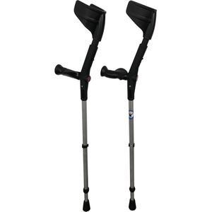 Rebotec elleboogkrukken open manchet - krukken voor revalidatie - In hoogte verstelbaar