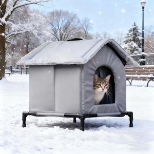 Kattenkennel voor buiten, geïsoleerd, winter, kennel voor honden, warm, voor honden, geïsoleerd, grot, schuilplaats, kat, buiten, winter, waterdicht, voor katten en zwerfhonden, L Kattenkennel voor buiten, geïsoleerd, winter, kennel voor honden, warm, voor honden, geïsoleerd, grot, schuilplaats, kat, buiten, winter, waterdicht, voor katten en zwerfhonden, L