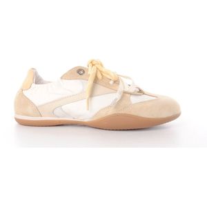 Bronx dames sneaker Parkerr suède en nylon beige/geel