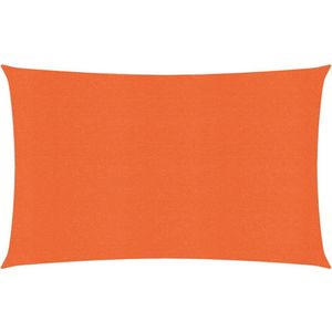 vidaXL-Zonnezeil-160-g/m²-2x4,5-m-HDPE-oranje