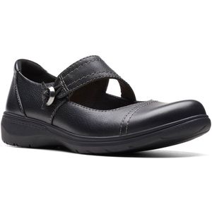 Clarks - Carleigh Jane - Oxford Schoen - Zwart - Leren