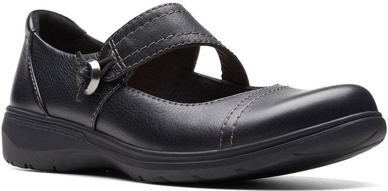 Clarks - Carleigh Jane - Oxford Schoen - Zwart - Leren