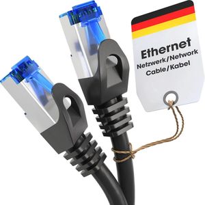 25m Ethernet Kabel - LAN-kabel voor hoogsnelheid internet, geschikt voor gigabit-netwerken met RJ45 aansluiting