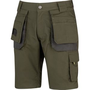 STØRVIK Job Korte Hoveniers Tuin Werkbroek Heren - Werkshort - Werkbermuda - Werk Short - Maat XL - Olijfgroen