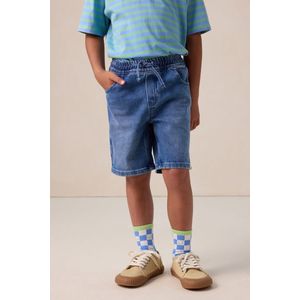 Sissy-Boy - Blauwe sokken met blokjespatroon