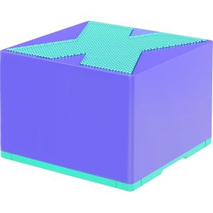 Mini speaker- X1 bluetooth draagbaar outdoor speaker- draagbare waterdicht speaker- 5 cm x 5 cm x 3,6 cm, paarse kleur.