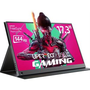 Externescherm – Draagbare Monitor – Tweede Scherm – Portable Display – USB-C Scherm – 17,3 Inch – 144Hz Verversingssnelheid – 100% Adobe RGB & 500 Nits Helderheid