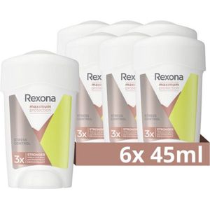 Rexona Deostick Creme – Max Protection Stress Control 6 x 45 ml
