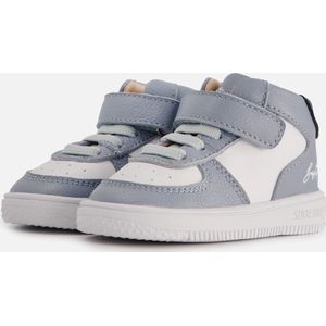 Baby | Babysneakers | Jongens | Jeans Blue White | Leer | Shoesme | Maat 20