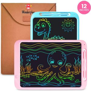 Tekentablet - 12 INCH - LCD tekentablet Tekenbord - Roze - Kindertablet - kleurenscherm - Kado - Montessori speelgoed - Schrijven - tekenen - ontwikkeling