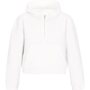 myMo - Sweatshirt - Hoodie - Relaxte Pasvorm - Halve Rits - Kangoeroezak - Lange Mouwen