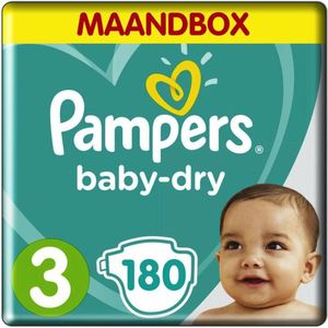 Pampers baby dry maat 3 voordeelbox 180 stuks