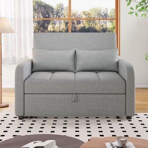 Pugsdrly Multifunctionele opklapbare slaapbank, verstelbare rugleuning, ideaal voor kleine appartementen en studentenwoningen, 180 x 127 cm Comfortabele slaapbank