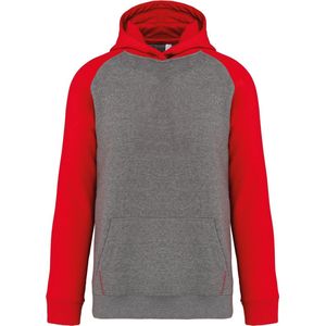 PROACT - PA370 - Joggingbroek - Grey Heather / Sporty Red - Kinder Multisport