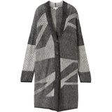 TOM TAILOR - 1044071 - Damesvest - Zwart - Gebreid met Knoopsluiting