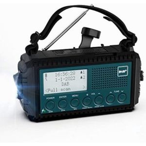 Solar Noodradio - Opwindbaar en Batterijgevoed - Ideaal Voor Noodsituaties