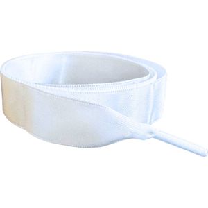 SneakersAdept - Satijnen Witte Veters - 120cm - Satijn - Wit