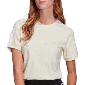 adidas T-shirt - Vrouwen - Licht geel/Wit