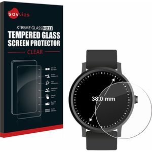 Savvies - Glas Screenprotector voor Ronde Displays (ø: 38 mm) - Gehard Beschermglas 9H