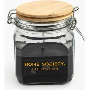 Home Society - Kaars in glas 'Cosina' (Zwart, maat S) Buiten kaars, Tuinkaars