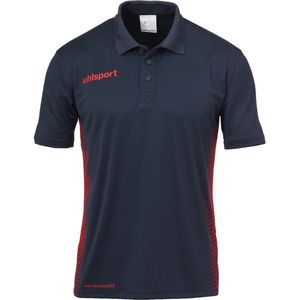 Uhlsport Score Polo Shirt Kind Marine-Fluo Rood Maat 164