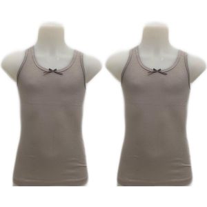 Embrator 2-stuks meisjes Hemdjes licht grijs maat 104/110