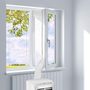 Raamafdichting voor mobiele airconditioners, airconditioning, raamafdichting, dakramen, 300 cm, wasdroger, afvoerdrogers, Hot Air Stop, voor bevestiging op universele ramen, vleugelramen (3 m)