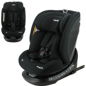 NANIA PHOENIX - ISOFIX Autostoel 360° draaibaar - lengte kind van 40 cm tot 150 cm - 0 tot 10 jaar (indicatie) - Isofix bevestiging