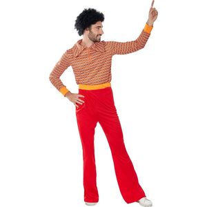 FUNIDELIA Jaren 70 Kostuum Voor voor mannen - Maat: L - Oranje