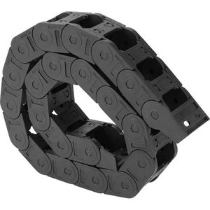 Zwart Nylon Kabel sleepketting - Type draadbrug Open Dubbelzijdige - 3D-printer Tankketting - 1 meter - 25 x 38 mm - Accessoires voor graveermachine .