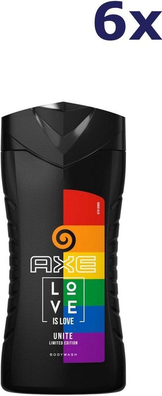 Axe - Unite - Douchegel - 6 x 250 ml - Voordeelverpakking