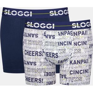 Sloggi 2-pack heren Boxershort Go - Holiday C2P - S - Zwart