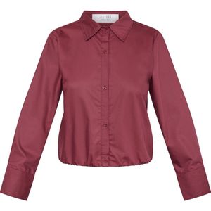 SISTERS POINT Gufo-sh - Dames Blouse - Bordeaux - Maat XS