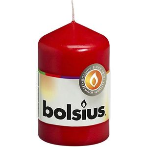 Bolsius - Stompkaars - Rood - 80x48 mm