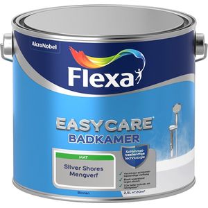 Flexa Easycare Muurverf - Badkamer - Mat - Mengkleur - Silver Shores - 2,5 liter