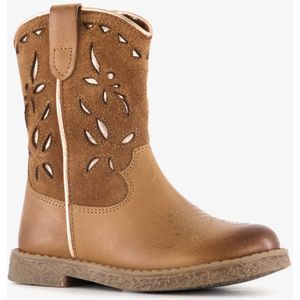 Groot - Cowboylaarzen - Cognac - Leren Meisjes Western Boots - Uitneembare Zool