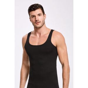 ilke® Heren Onderhemden – 2 Pack – 100% Katoen - Zwart - S