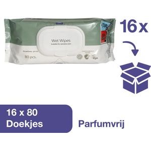 Abena Reinigingsdoekjes Ongeparfumeerd 1280 stuks - XL 18x20cm - Vochtige Reinigingsdoekjes in Hersluitbare Verpakking - Milde Lotion en Zacht Voor de Huid - Zonder Parfum en Kleurstoffen