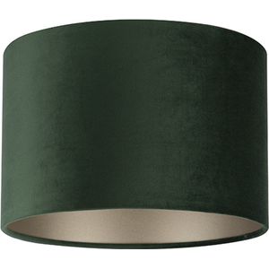 Uniqq Lampenkap velours donker groen Ø 40 cm – 30 cm hoog