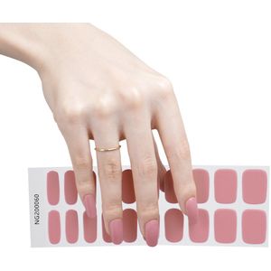 Gel Nail Wraps – Gel Nagel Wraps – Gel Nail Stickers – Gel Nagel Folie - UV lamp – Dusky Pink