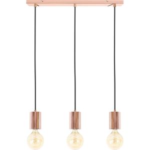 Light & Living Vidar Hanglamp - Koper - 60x8x120 cm + 3 Lichtbronnen