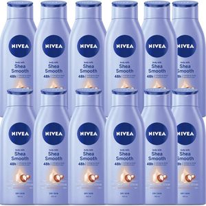 Nivea Bodymilk - Shea Butter - 400ml - 12stuks - Voordeelverpakking