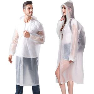 Regencape - regencape volwassenen - 2-pack Regencape - Non-disposable - draagbare waterdichte Regencape - herbruikbare regenjas met capuchon en mouwen - voor kamperen-wandelen- reizen-pretparken- festivals (wit)