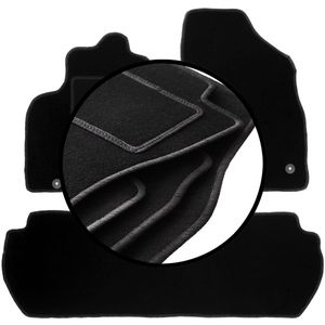 Complete set veloursmatten voor: Citroen Berlingo II 5-zits (2008-2018)