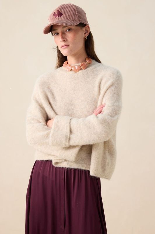 Sissy-Boy - Coltrui - Beige - Relaxed Fit - Lange Mouwen