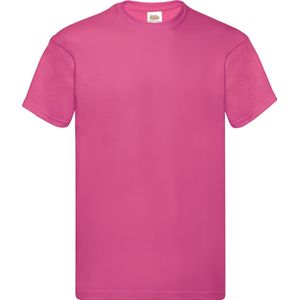Fuchsia Roze 2 Pack t-shirt Fruit of the Loom Original maat XXL